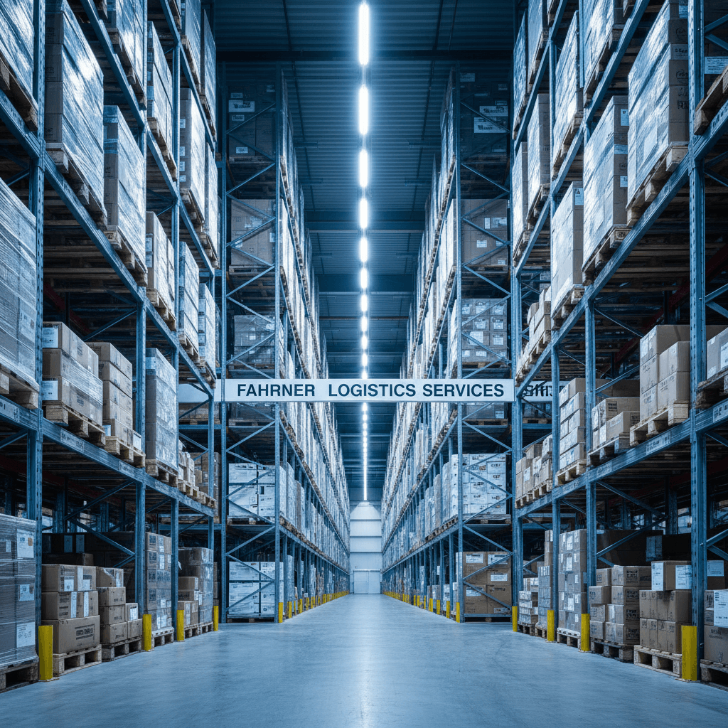 Hochregallager mit 1.980 Palettenplätzen