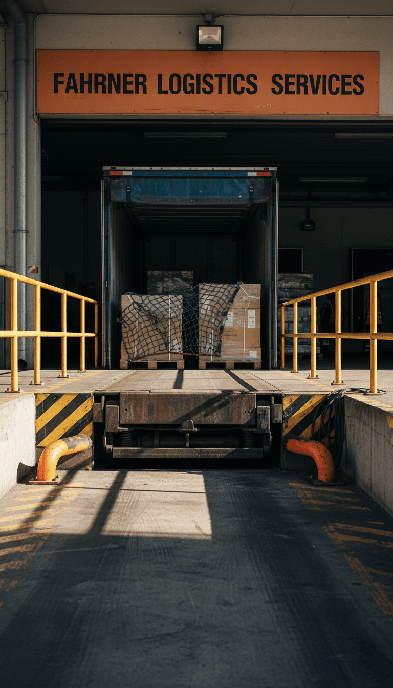 Laderampe mit modernem Dock-Equipment